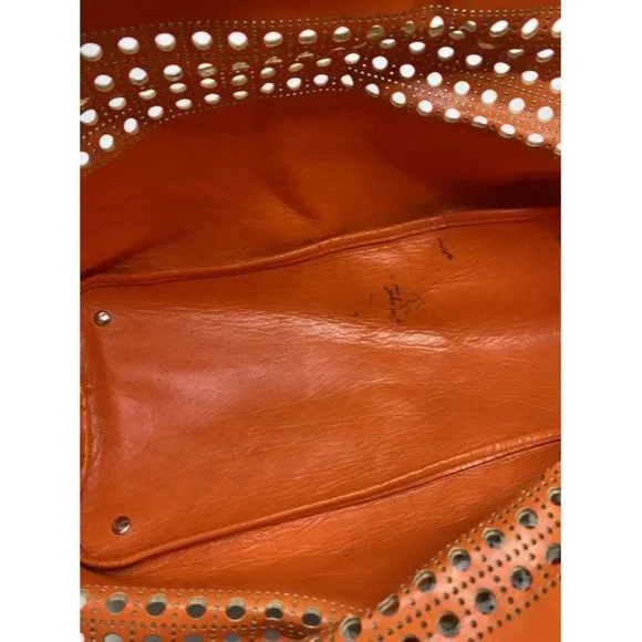 ralph lauren bag shoulder white leather tote - Picture 10 of 11